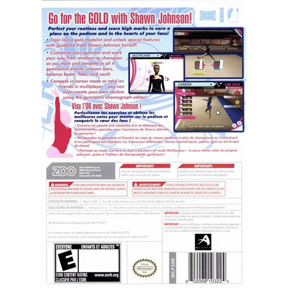 PreOwned Nintendo Shawn Johnson Gymnastics Wii