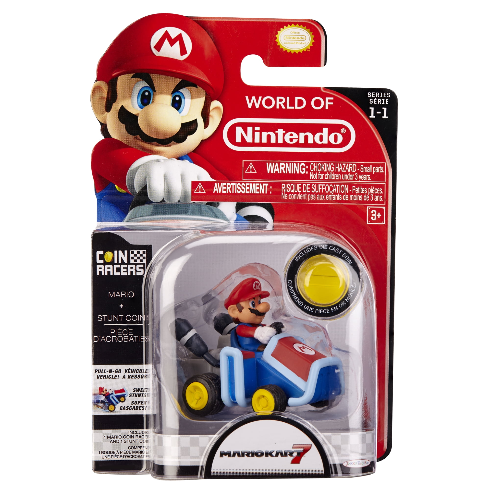 Nintendo Super Mario 3.5 Coin Racers includes Signature Die Cast Coin to  perform Kart Wheelies and 360's 