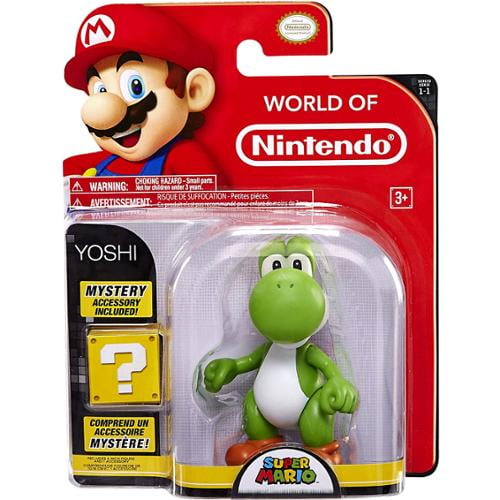 Nintendo Super Mario 4 inch Action Figure - Green Yoshi with Egg - Wave 26