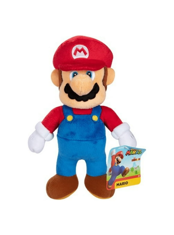 Super Mario 9 inch Mario Plush Toy Figure (Selections May Vary)