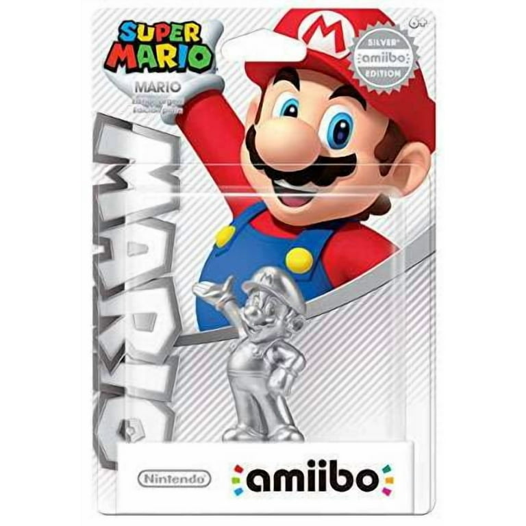 Nintendo Amiibo Mario Mini Figure [Silver Edition] - Walmart.com
