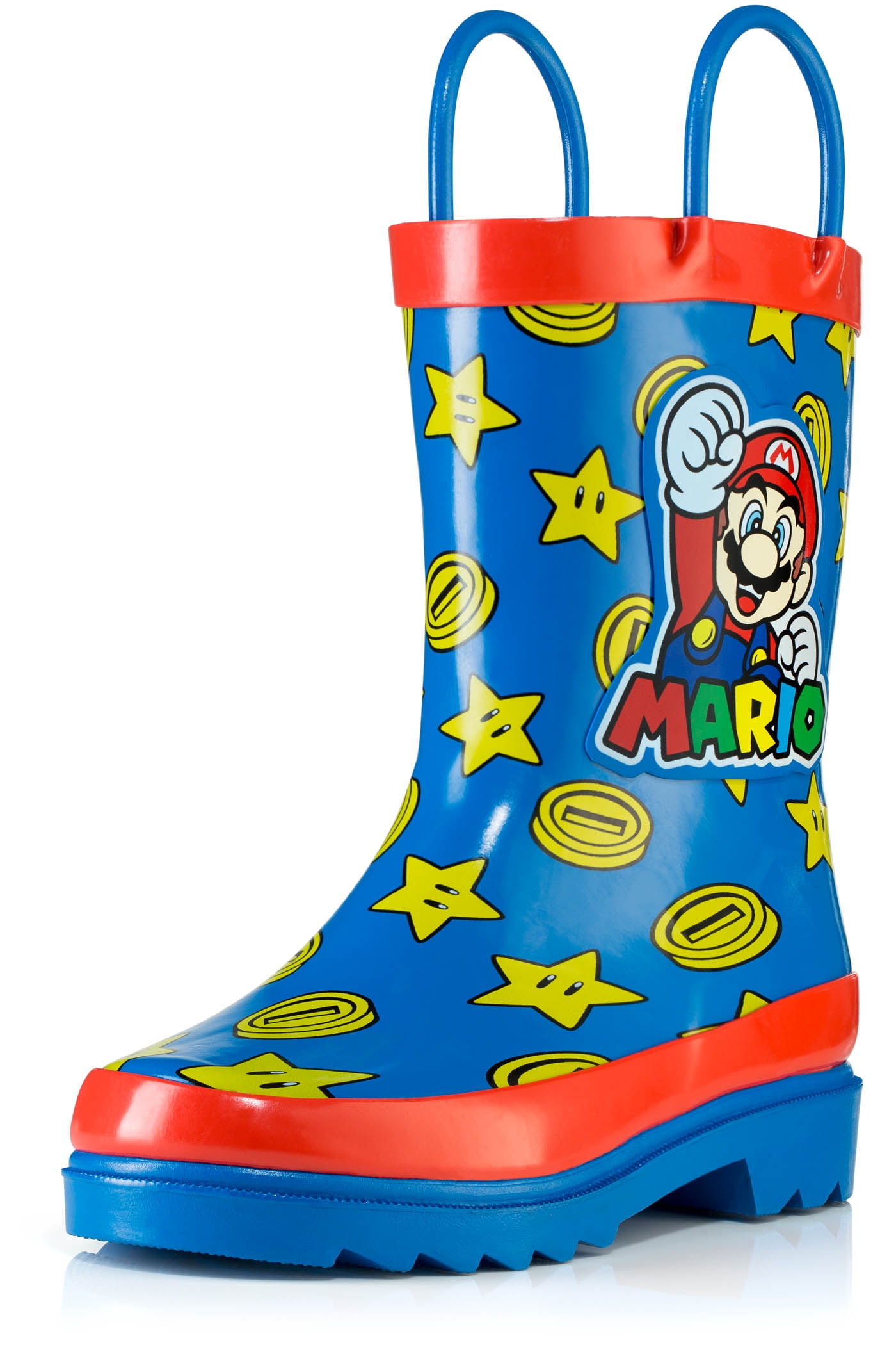 Nintendo Super Mario Blue Rubber Rain Boots - Size 11 Toddler