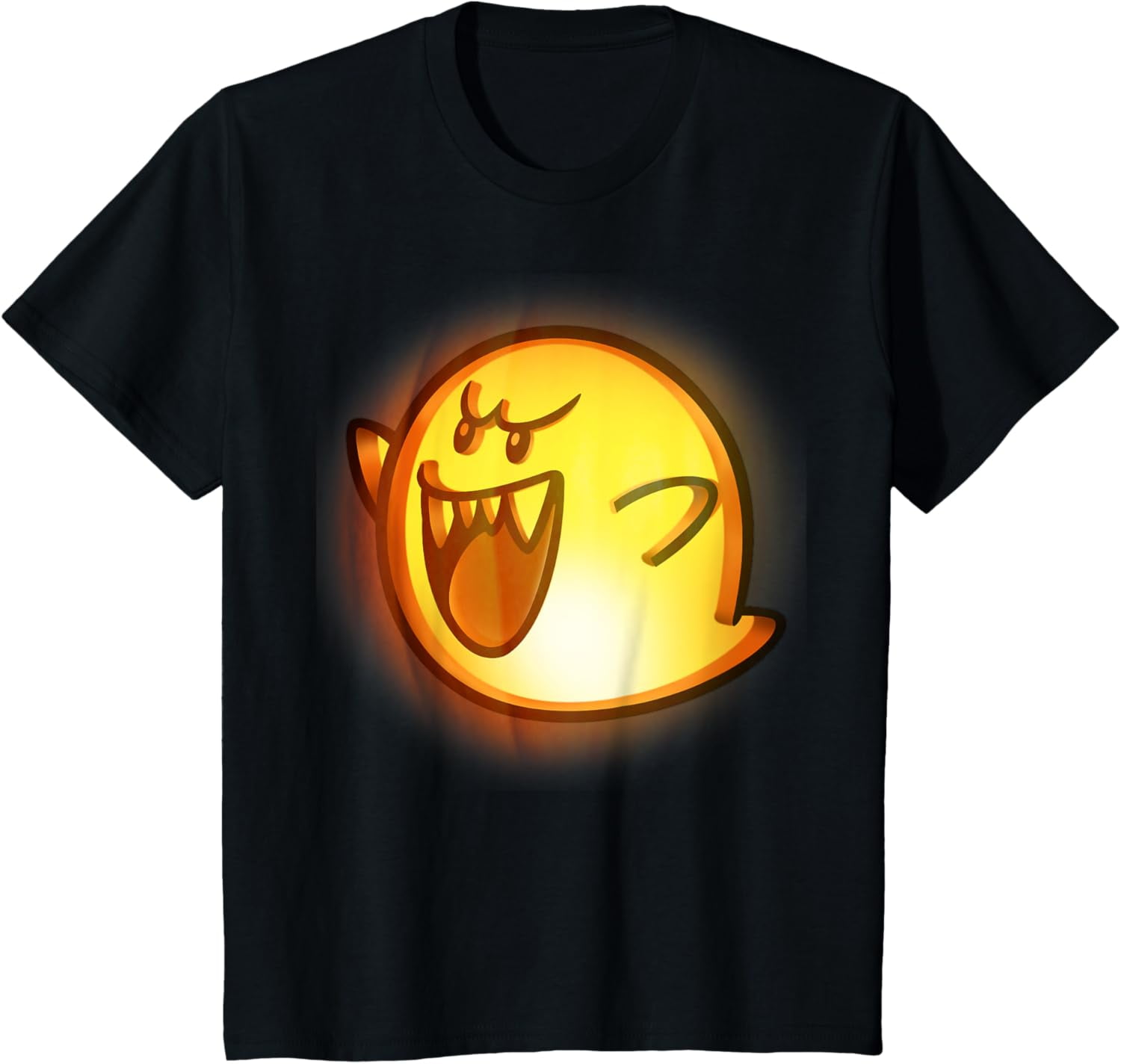 Nintendo Super Mario Boo Halloween Pumpkin Graphic T-Shirt T-Shirt ...