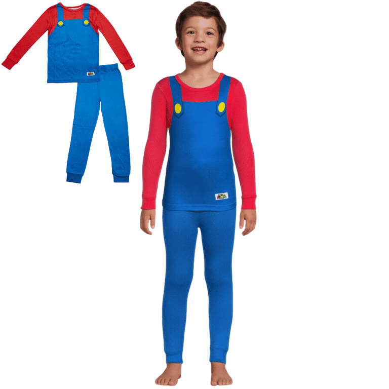 Nintendo Super Mario Boys Pajamas Long Sleeve Super Mario