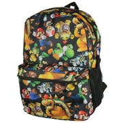 Super Mario Bros. Backpack All Over Character Print 16 Bag