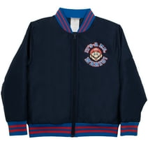 Nintendo Super Mario Bros Boys Bomber Jacket, Zip-Up Varsity Jacket for Kids and Toddlers (Size 4-12)