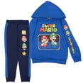 thumbnail image 1 of Nintendo Super Mario Bros Boys Matching Sets Pullover Hoodie and Jogger Fleece Set 2 Piece Bundle Outfit Mario and Luigi Graphic Print Sweat Set for Kids and Toddler (Size 3T-12), 1 of 8