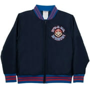 Nintendo Super Mario Bros It's-A Me, Mario! Boys Bomber Jacket, Zip-Up Varsity Jacket for Kids and Toddlers (Size 4-12)
