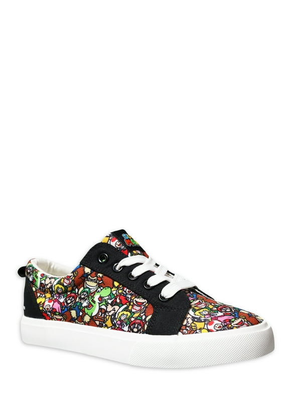 Nintendo Super Mario Bros Little & Big Boys Lace Up Low Top Shoes