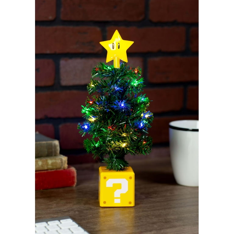 Super Mario Bros. LED Desktop Holiday Tree with Super Star and USB