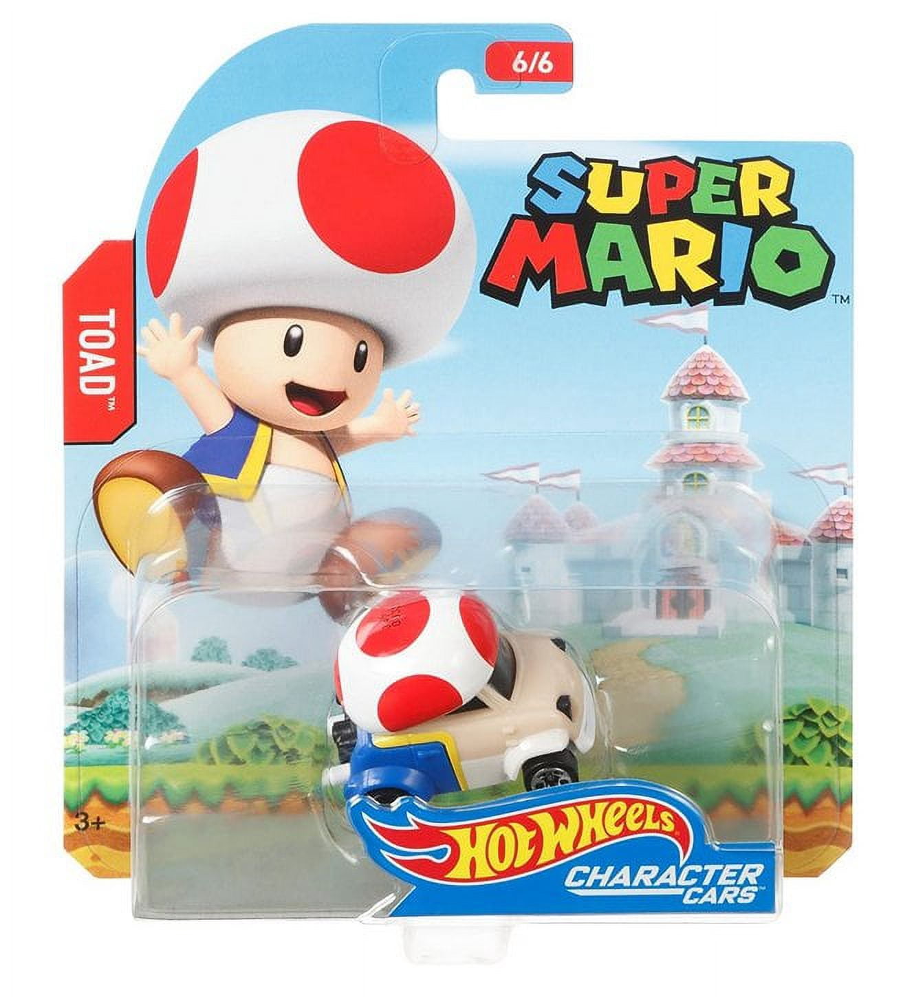 Hot Wheels Super Mario Toad Character Car