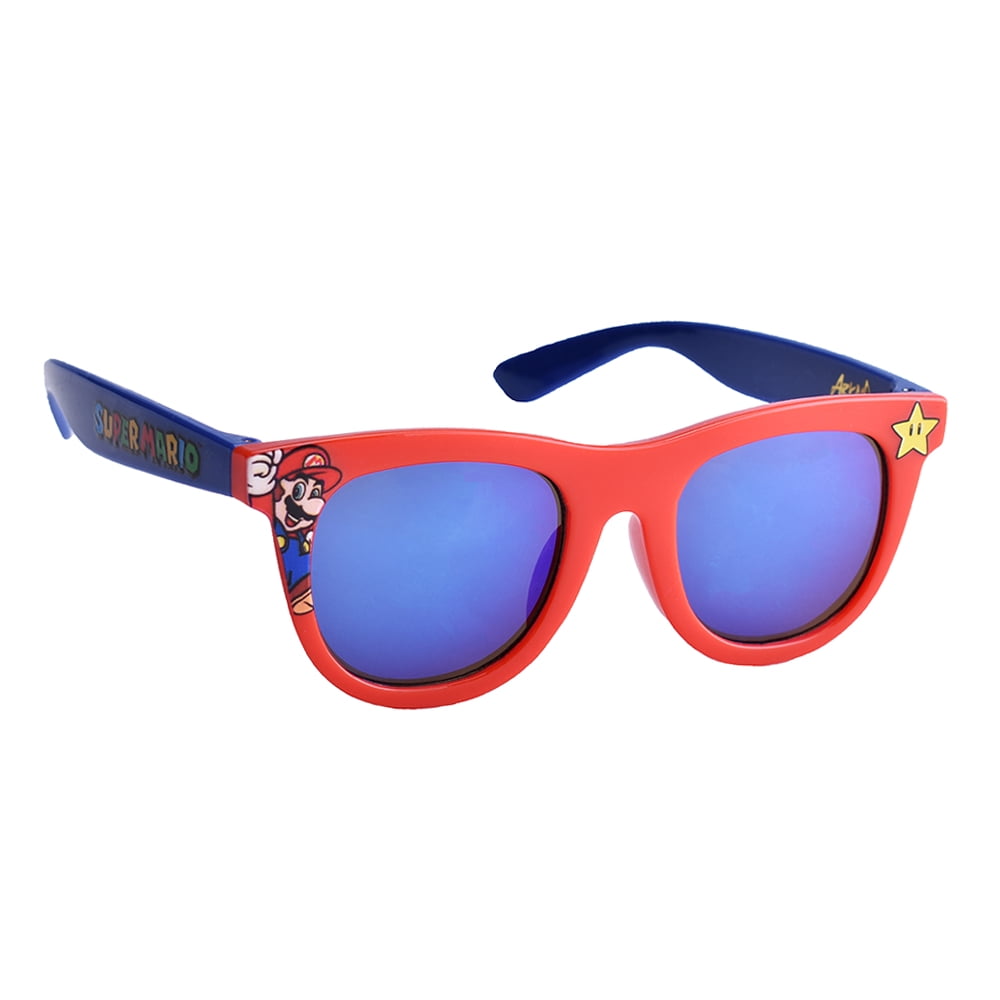Nintendo Super Mario Brothers Red Wayfarer-Style Kids Sunglasses