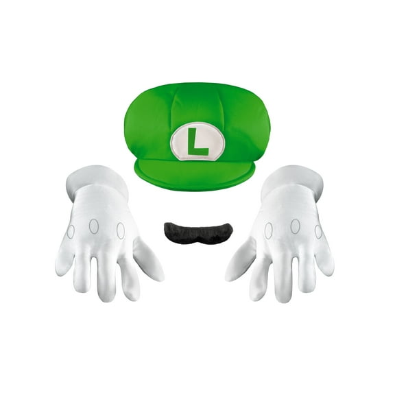 Nintendo Super Mario Brothers Luigi Child Accessory Kit, One Size Child