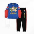 thumbnail image 1 of Nintendo Super Mario Brothers Mario, Luigi, Bowser Boys 2-Piece Set - Long Sleeve Graphic Print T-Shirt & Joggers - 2-Pack Bundle for Kids and Toddlers (Sizes 4-16), 1 of 10