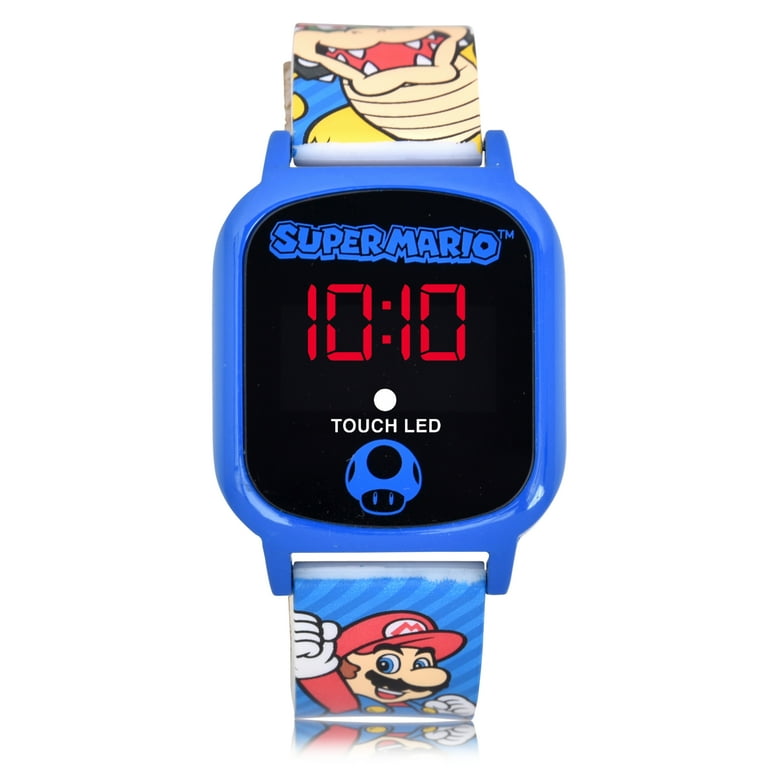 Nintendo Super Mario Bros Kids LED Watch with Silicone Strap