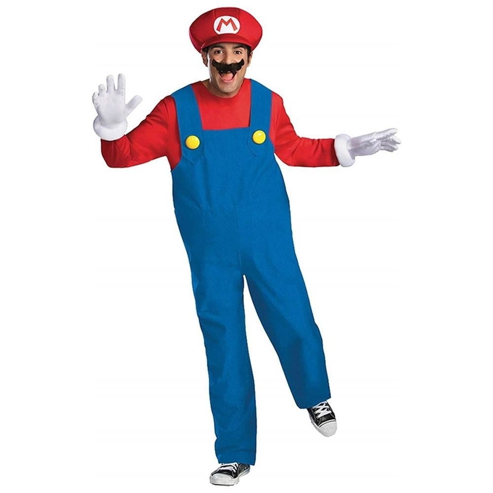 Men's Nintendo Super Mario Brothers Mario Deluxe Costume