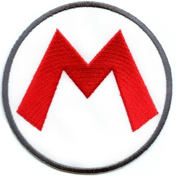 Nintendo Super Mario Game M Iron On Patch