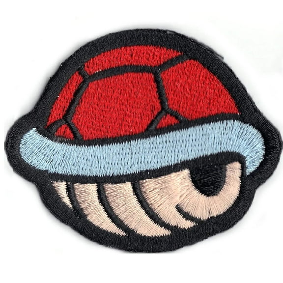Nintendo Super Mario Game Red Turtle Shell Iron On Patch