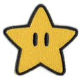 thumbnail image 1 of Nintendo Super Mario Game Super Star Power Up Iron On Patch, 1 of 1