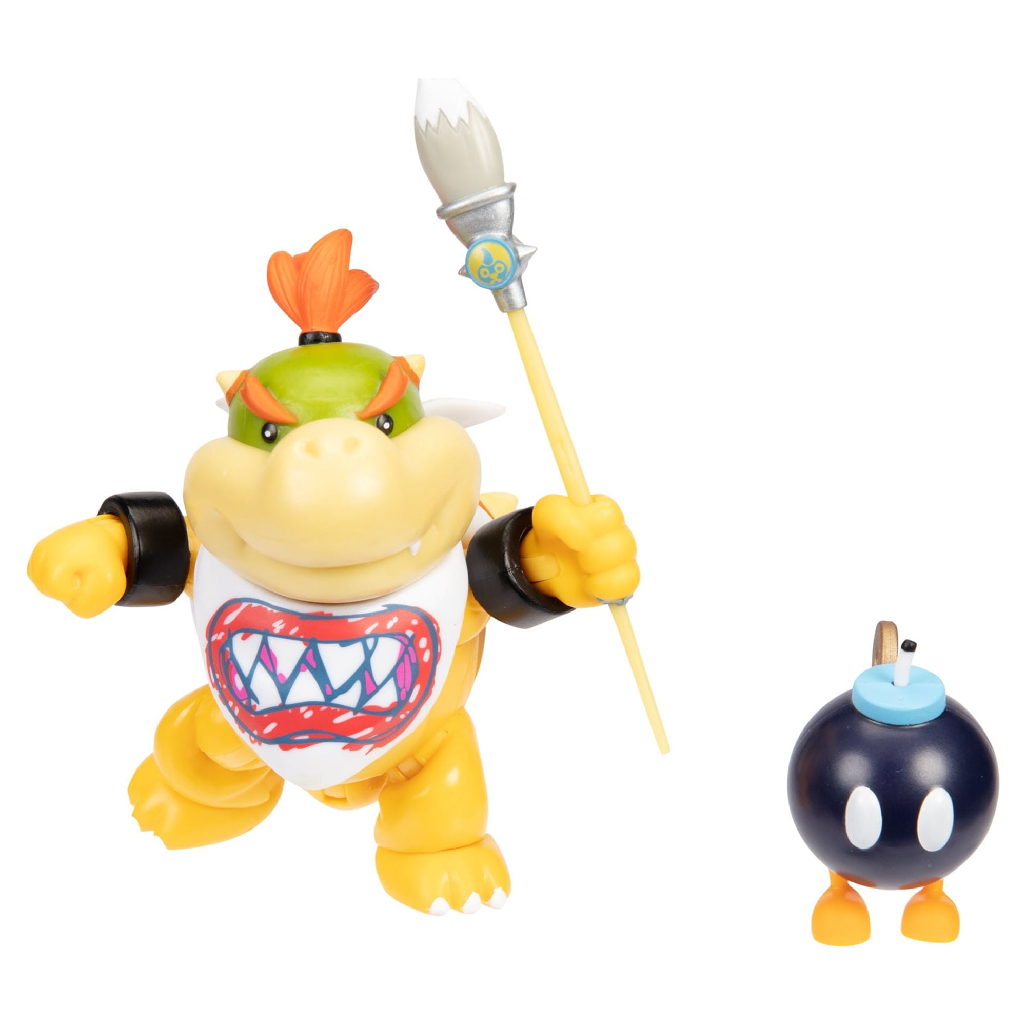 Bowser Jr w/ Bob-Omb 4-inch Articulated Figure - JAKKS Pacific, Inc.