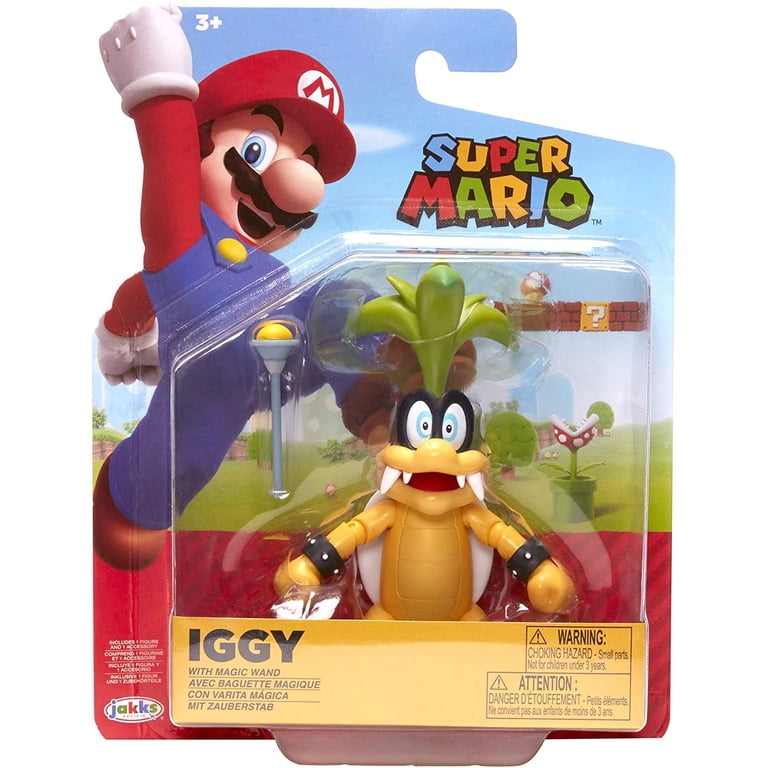 JAKKS Pacific Nintendo Super Mario Iggy Action Figure Set with