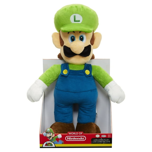Nintendo Super Mario - Jumbo Basic Plush - Luigi