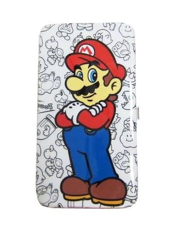 Nintendo Super Mario Juniors White Hinge Wallet