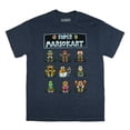 thumbnail image 1 of Nintendo Super Mario Kart T-Shirt Men's Pixelated Character Grid Adult Tee, 1 of 5