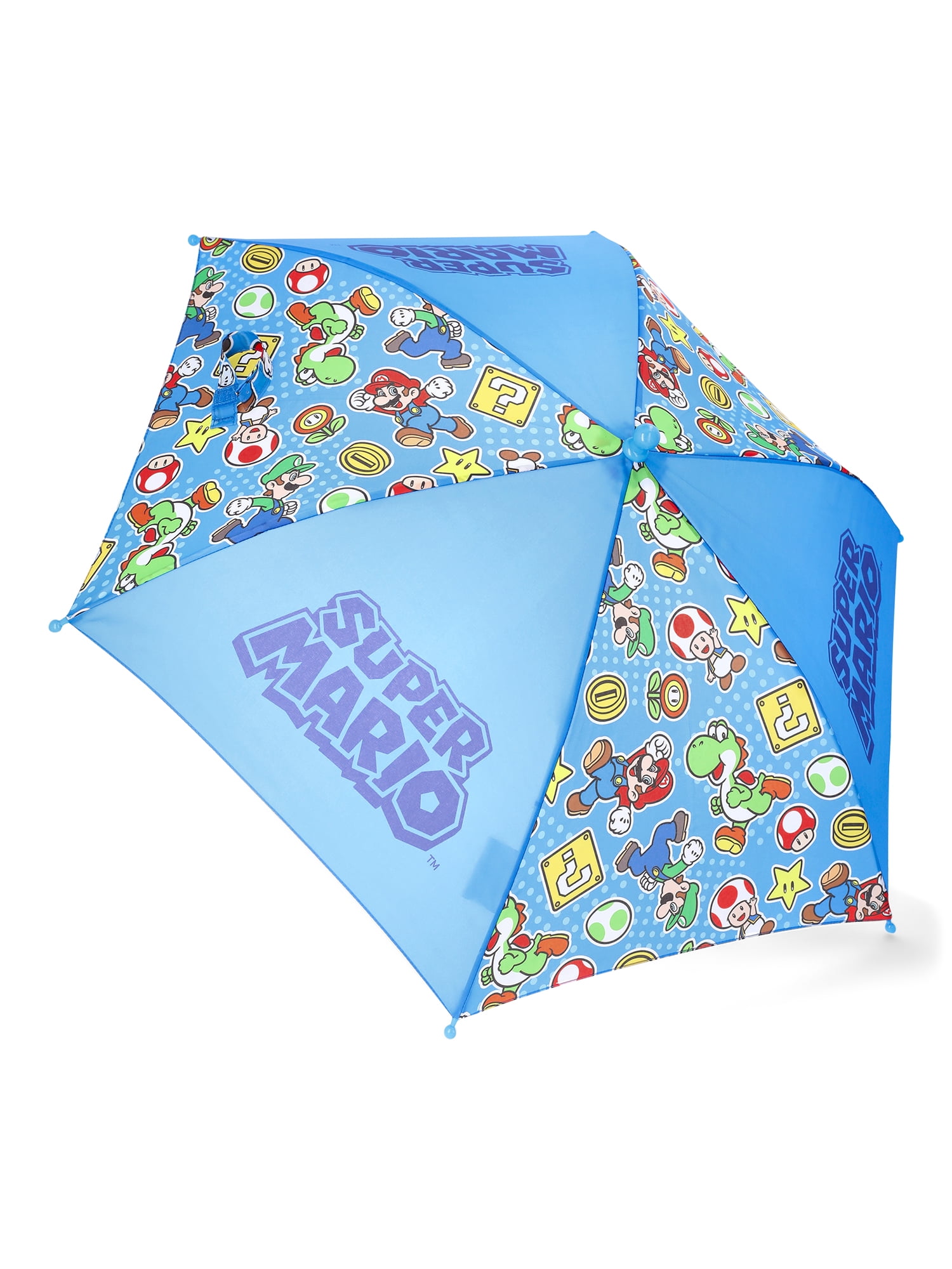 Nintendo Super Mario Kids 6 Panel Umbrella with Handle
