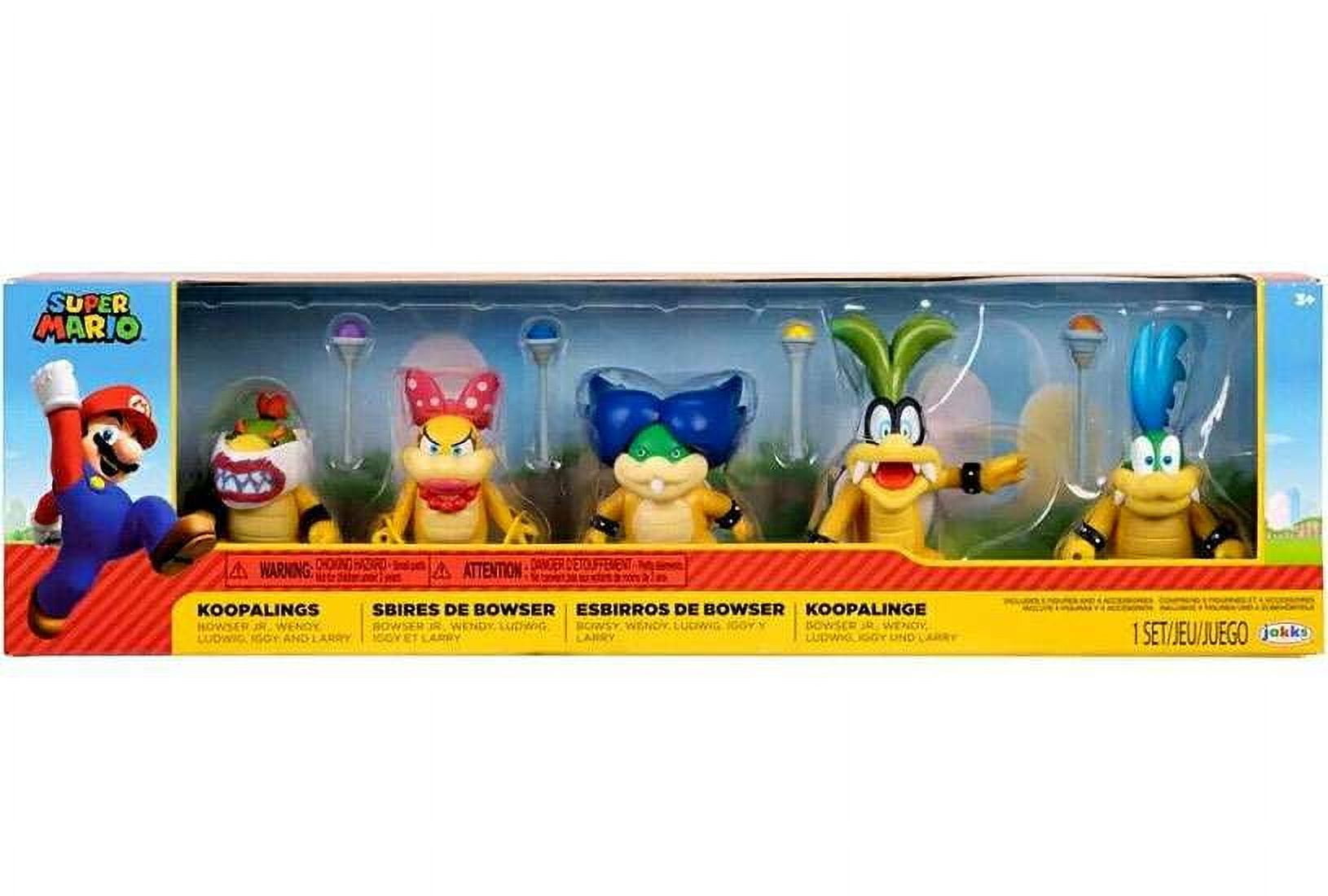 Nintendo Super Mario Koopalings Mini Figure 5-Pack (Bowser Jr, Wendy, Ludwig, Iggy \u0026 Larry)