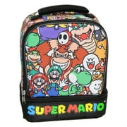 Super Mario Lunch Box Soft Kit Dual Compartment Insulated Cooler Characters