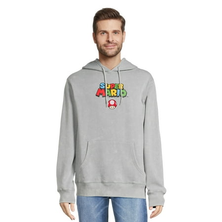 Nintendo Super Mario Men’s Hooded Sweatshirt, Sizes XS-3XL