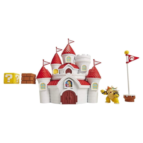 Nintendo Super Mario Mushroom Kingdom Castle Playset with Exclusive 2.5" Bowser Figure