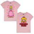 thumbnail image 1 of Nintendo Super Mario Princess Peach Graphic T-Shirt 2-Pack (Little Girls), Sizes 4–6X, 1 of 10