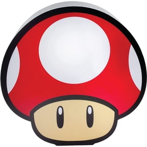 Super Mario Brothers Officially Licensed Mushroom Icon Box Light Gaming or Kids Room Decor for Mario Bros Movie Fans, Gamer Night Light Accessory Gift | Paladone