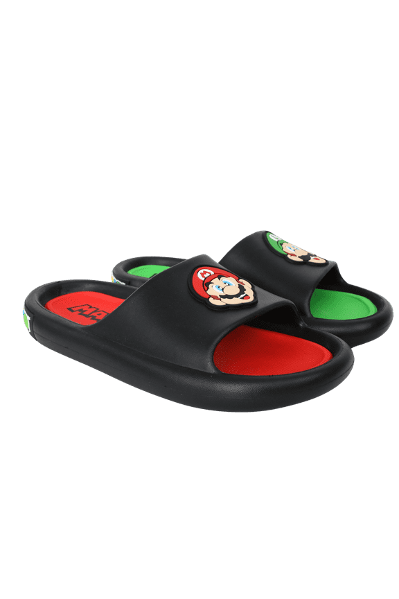 Nintendo Super Mario Toddler Boys Soccer Slide Sandals