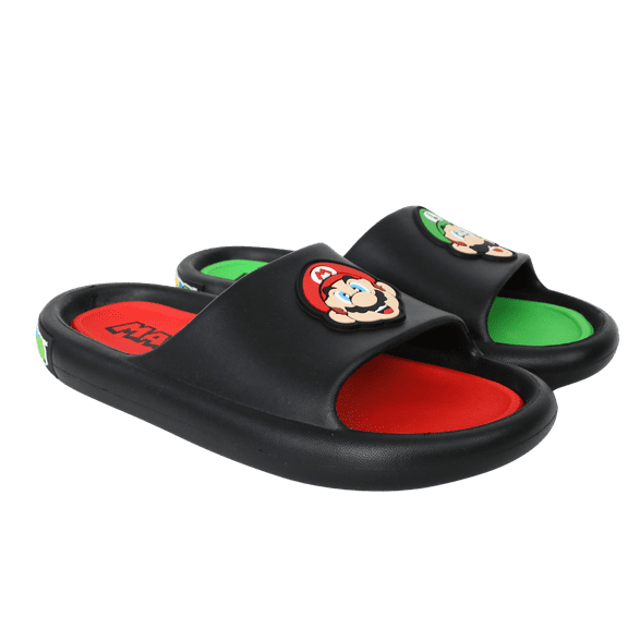 Nintendo Super Mario Toddler Boys Soccer Slide Sandals