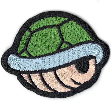 Nintendo Super Mario World Green Turtle Shell Iron On Patch