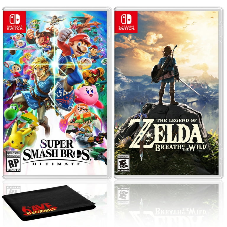 Nintendo Super Smash Bros. Ultimate Bundle with The Legend of Zelda: Breath  of the Wild