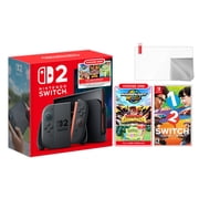 Nintendo Switch 2 Choose Your Game Bundle 256GB 7.9-Inch 1080P Screen, Joy-Con 2 with Mouse Sensor, Dock, with 1-2 Switch NS1 Game And Microfiber Cleaning Cloth & Screen Protector