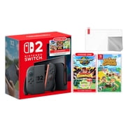 Nintendo Switch 2 Choose Your Game Bundle 256GB 7.9-Inch 1080P Screen, Joy-Con 2 with Mouse Sensor, Dock, with Animal Crossing New Horizons NS1 Game, Microfiber Cleaning Cloth & Screen Protector