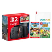Nintendo Switch 2 Choose Your Game Bundle 256GB 7.9-Inch 1080P Screen, Joy-Con 2 with Mouse Sensor, Dock, with Animal Crossing New Horizons NS1 Game And Mytrix Joystick Caps & Screen Protector