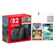 Nintendo Switch 2 Choose Your Game Bundle 256GB 7.9-Inch 1080P Screen, Joy-Con 2 with Mouse Sensor, Dock, The Legend of Zelda Tears of the Kingdom NS1 Game & Microfiber Cloth & Screen Protector