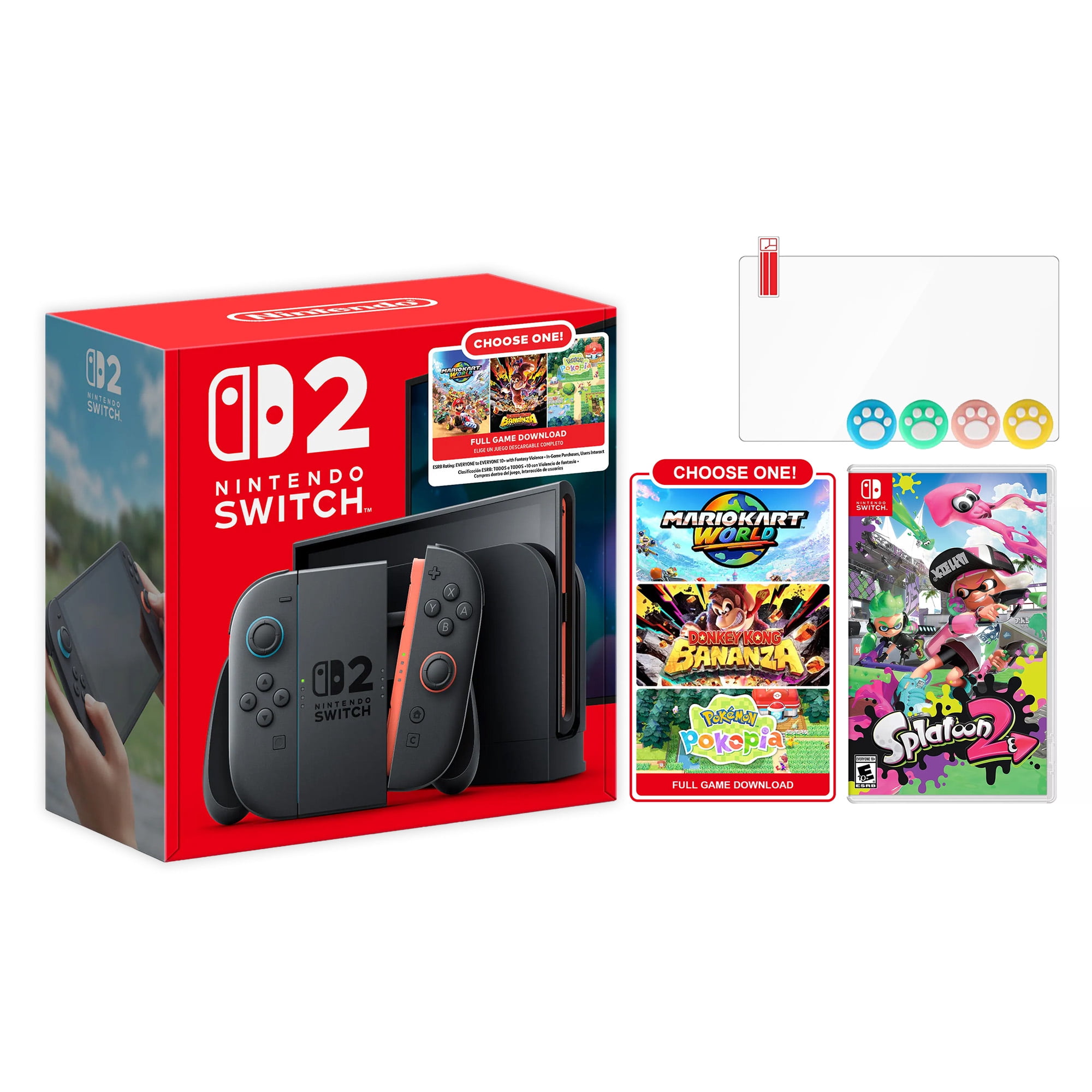 Nintendo Switch 2 Choose Your Game Bundle 256GB 7.9-Inch 1080P