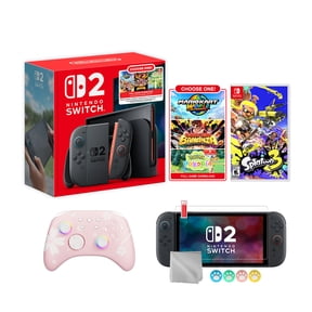 Nintendo Switch 2 Choose Your Game Bundle 256GB 7.9-Inch 1080P Screen, Joy-Con 2 with Mouse Sensor, Dock, with Splatoon 3 NS1 Game And Mytrix Wireless Switch Pro Controller & Accessories
