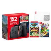 Nintendo Switch 2 Choose Your Game Bundle 256GB 7.9-Inch 1080P Screen, Joy-Con 2 with Mouse Sensor, Dock, with Super Mario 3D World + Bowser's Fury NS1 Game & Microfiber Cloth & Screen Protector