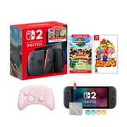 Nintendo Switch 2 Choose Your Game Bundle 256GB 7.9-Inch 1080P Screen, Joy-Con 2 with Mouse Sensor, Dock, with Super Mario RPG NS1 Game And Mytrix Wireless Switch Pro Controller & Accessories