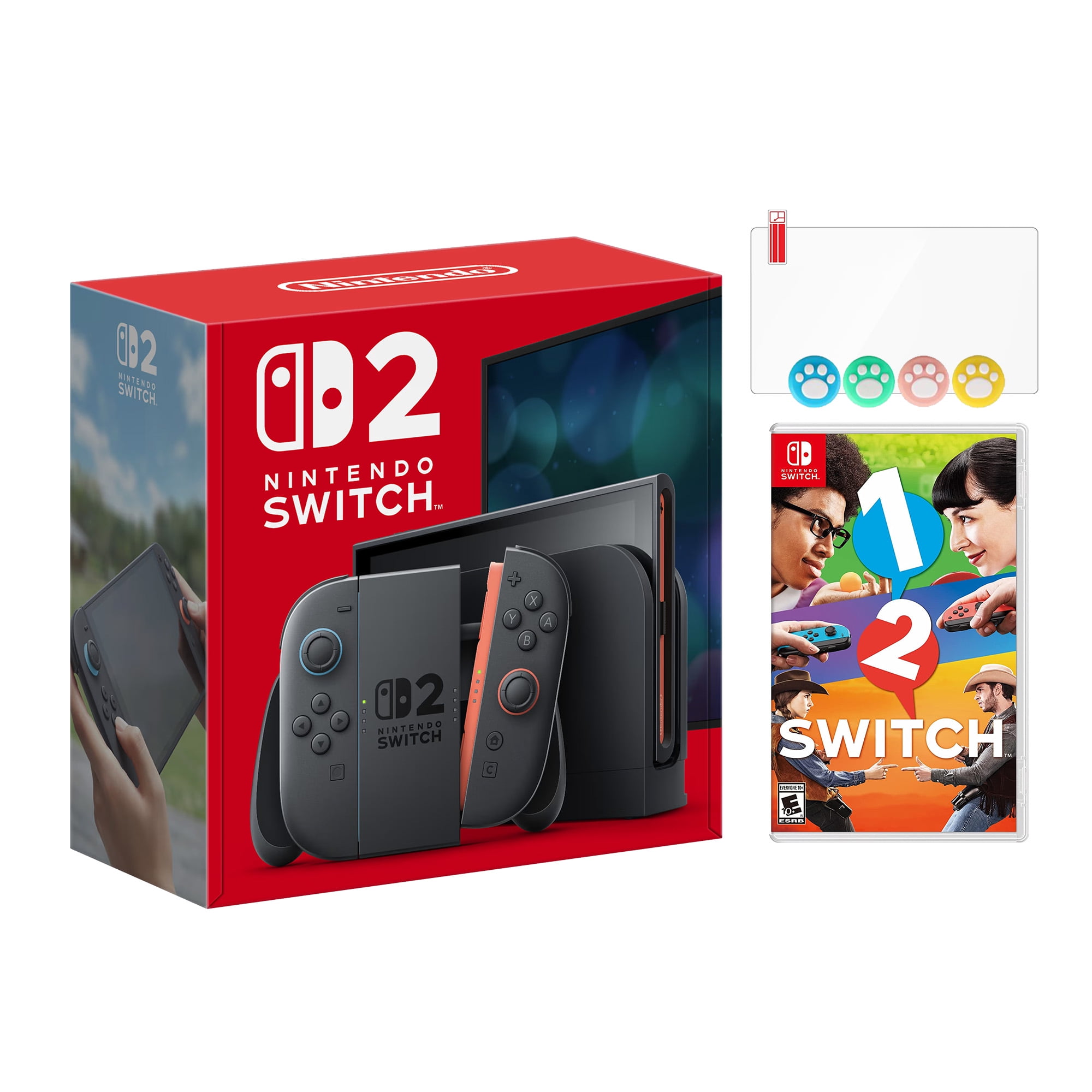 Nintendo Switch Pack: 32GB, Blue/Red & Yellow Joy-Con, 128GB