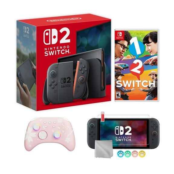 Nintendo Switch 2 Console 256GB 7.9-Inch 1080P HDR Touch Screen, Joy-Con 2 with Mouse Sensor, Dock, with 1-2 Switch And Mytrix Wireless Switch Pro Controller & Accessories