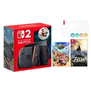 Nintendo Switch 2 Console 256GB 7.9-Inch 1080P HDR Touch Screen, Joy-Con 2 with Mouse Sensor, Dock, with The Legend of Zelda Breath of the Wild NS1 Game, Microfiber Cleaning Cloth & Screen Protector